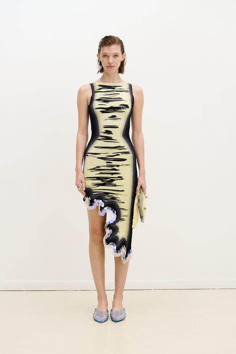 ROBIN REVERSIBLE WAVY DRESS WITH SEQUINS