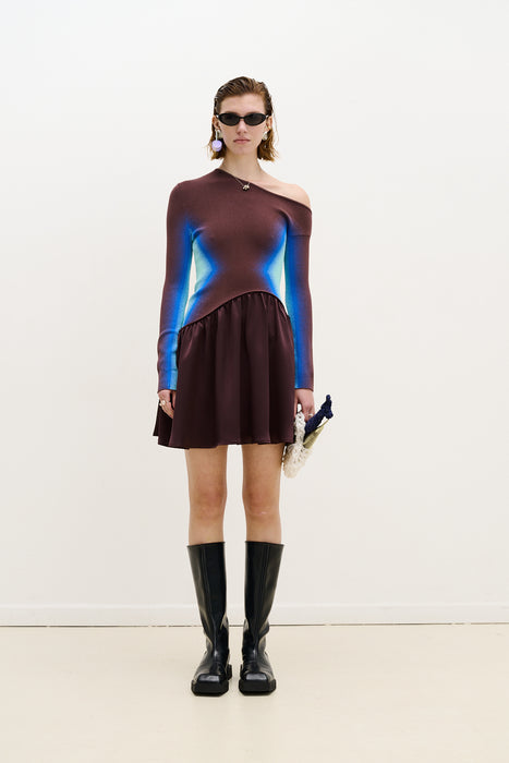 EDDIE LONG SLEEVE MINI DRESS