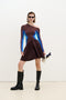 EDDIE LONG SLEEVE MINI DRESS