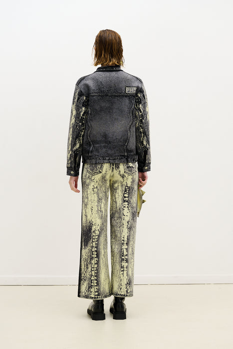 HANA DENIM PRINT OVERSIZED JACKET