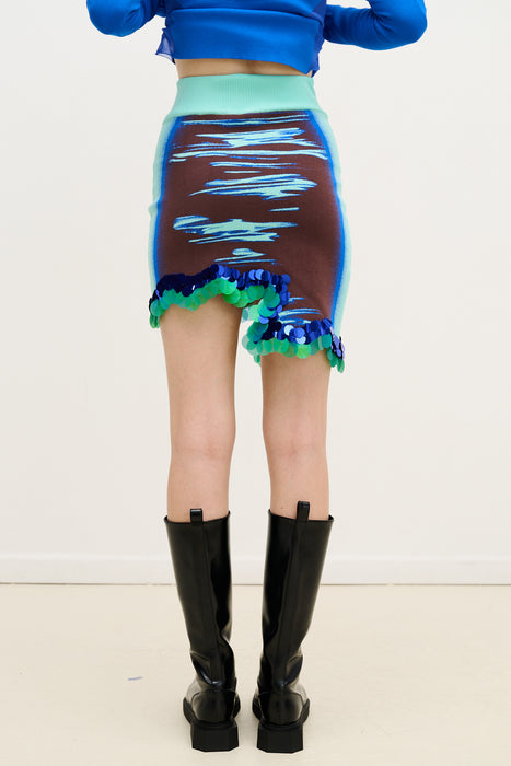 CASEY WAVY MINI SKIRT