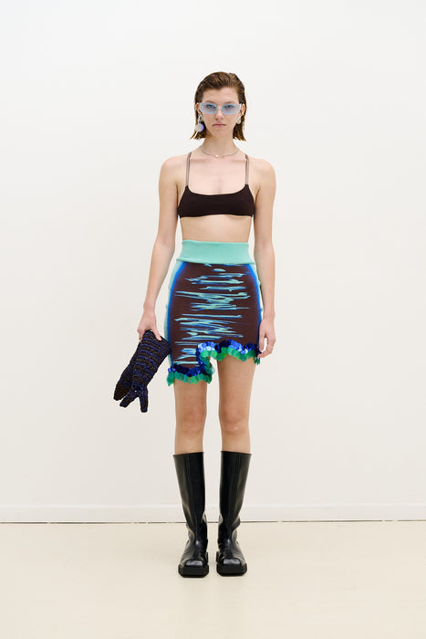 CASEY WAVY MINI SKIRT