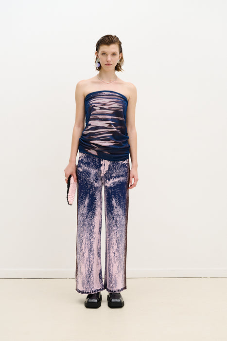 AAYALA LAKE PRINT MINI SKIRT