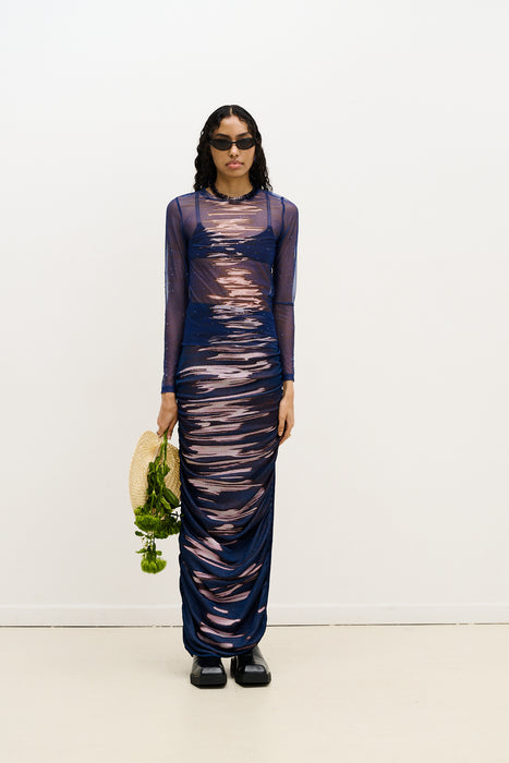 BETTA MESH CREWNECK TOP