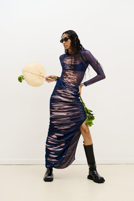 BETTA MESH CREWNECK TOP