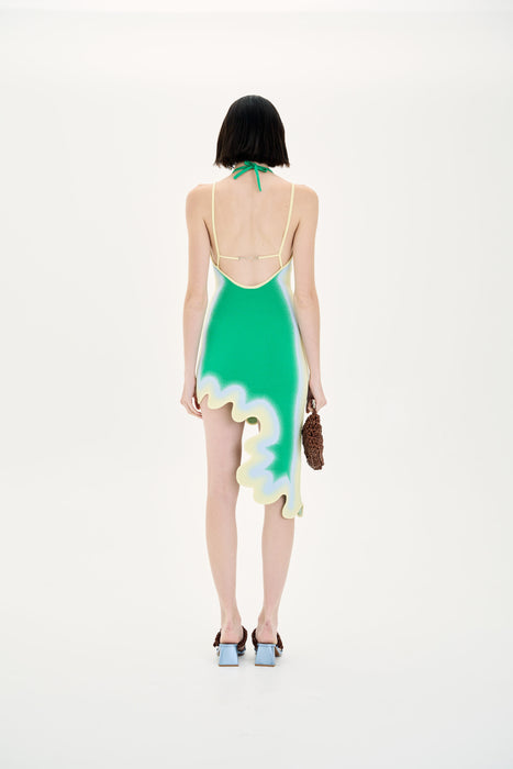 LOTUS SIGNATURE WAVY DRESS WITH OPEN BACK