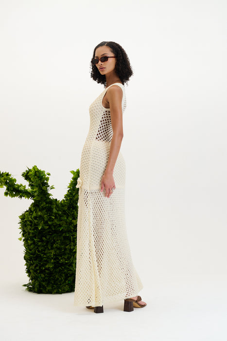 MAPLE CROCHET TANK DRESS