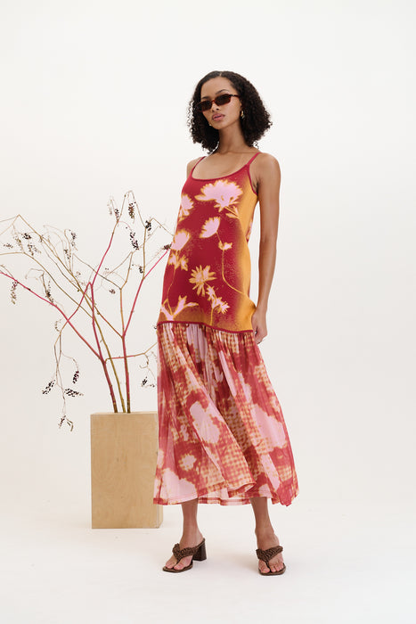 GINGER FLOWER PRINT TANK DRESS