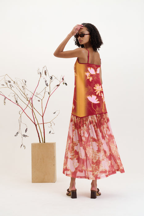 GINGER FLOWER PRINT TANK DRESS