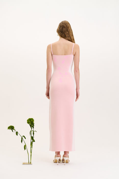 IRIS FLOWER PRINT MAXI TANK DRESS