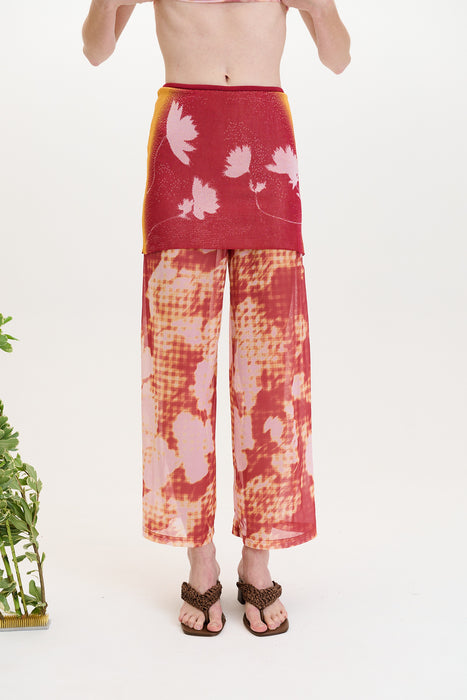 ANISE FLOWER PRINT PANTS
