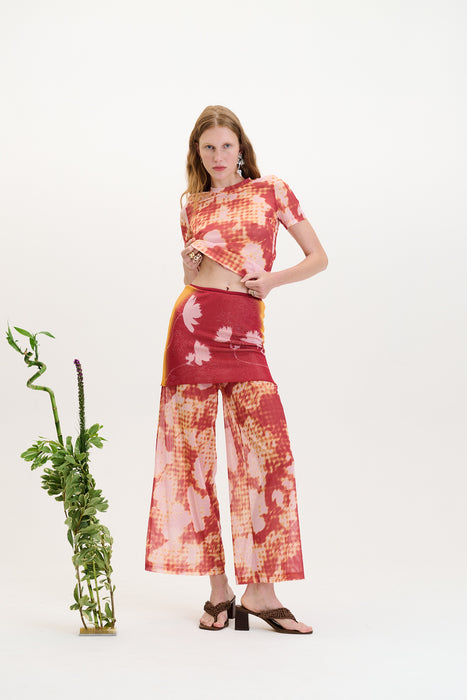 ANISE FLOWER PRINT PANTS