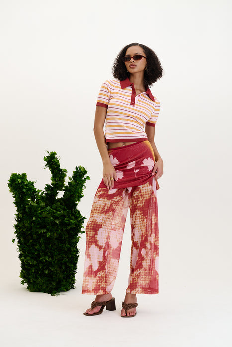 ANISE FLOWER PRINT PANTS