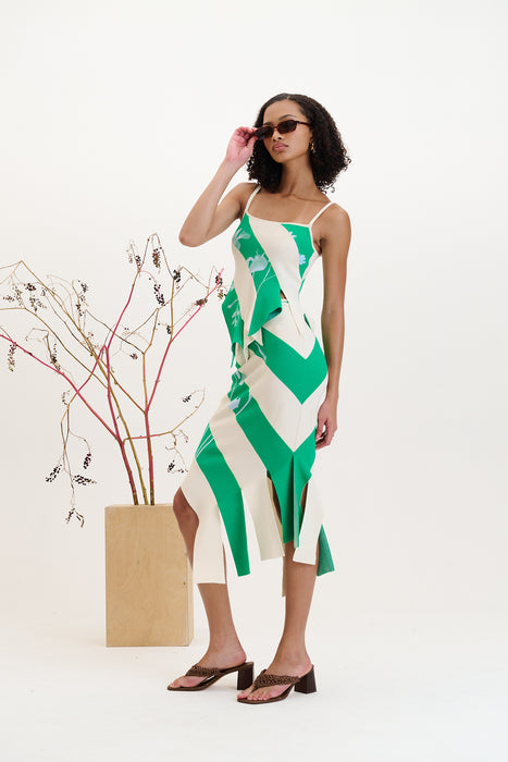 HESPER UV REACTIVE MIDI SKIRT