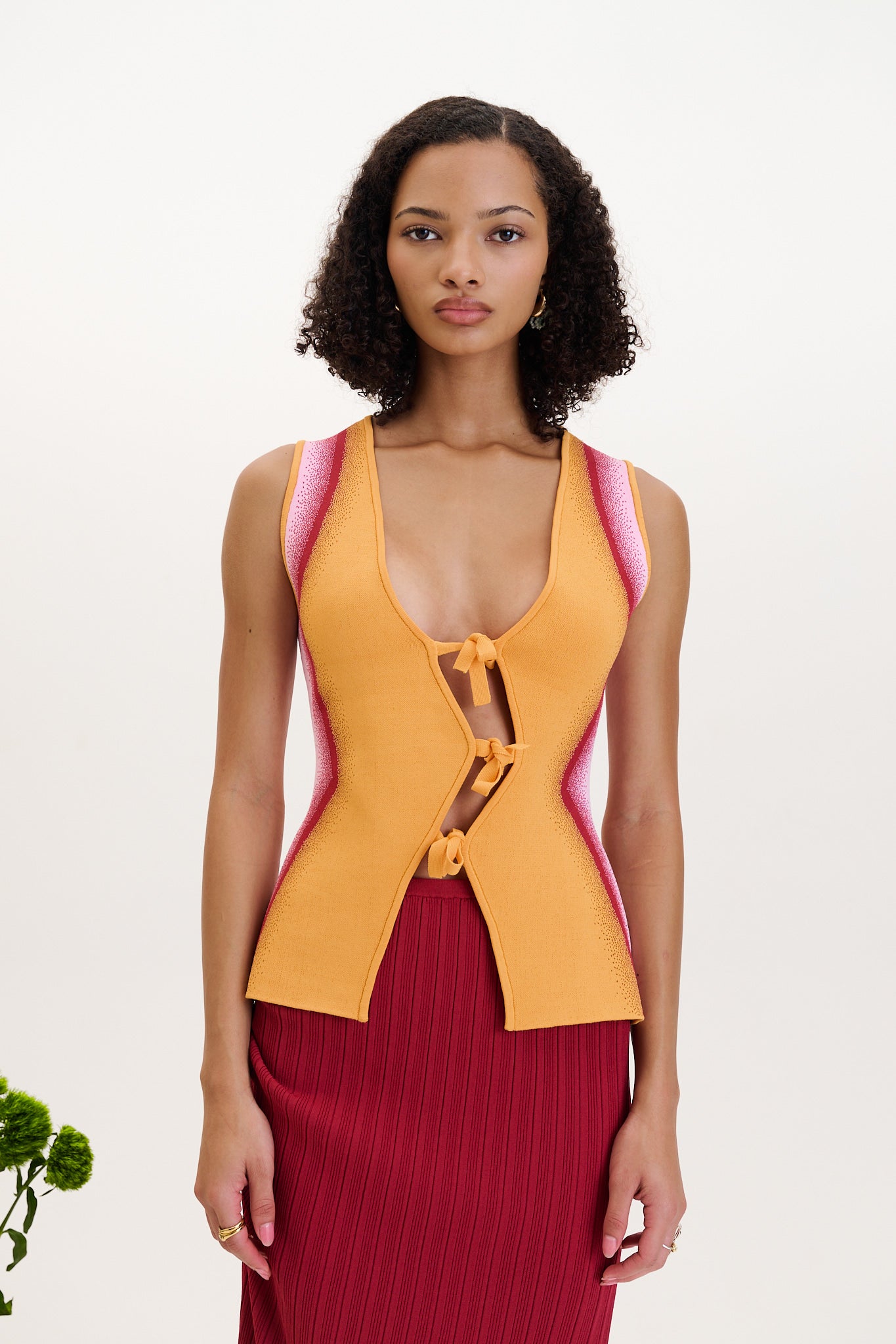 【最終値下げ】Nagonstans peplam vest NOVA COLORBLOCKED VEST– PH5