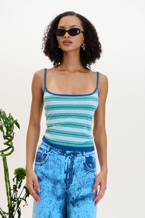 ARDEN POINTELLE TANK TOP