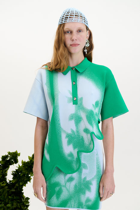 EBONY WAVY POLO SHIRT