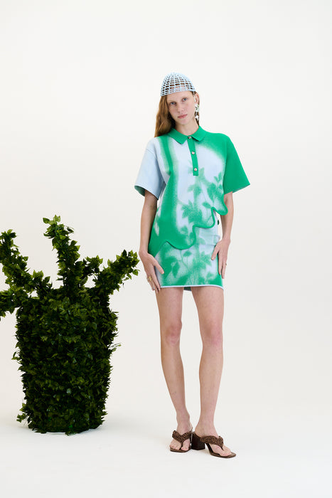 EBONY WAVY POLO SHIRT