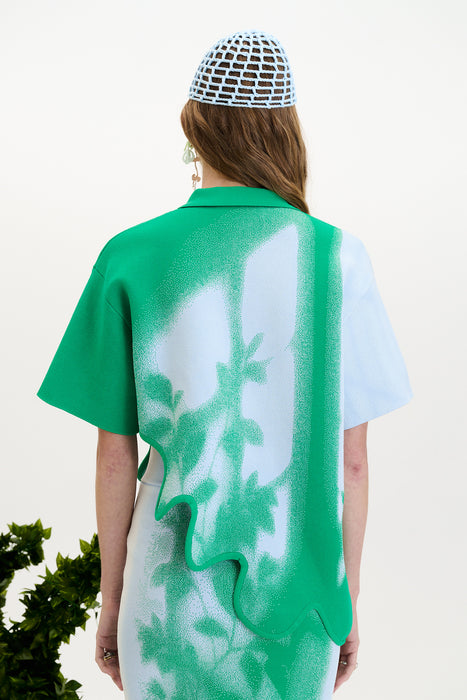 EBONY WAVY POLO SHIRT