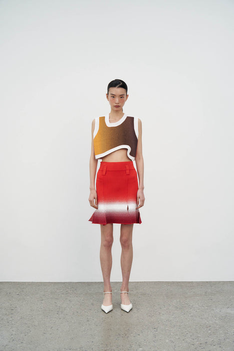 DAHLIA OVERSIZED WAVY CROP TOP