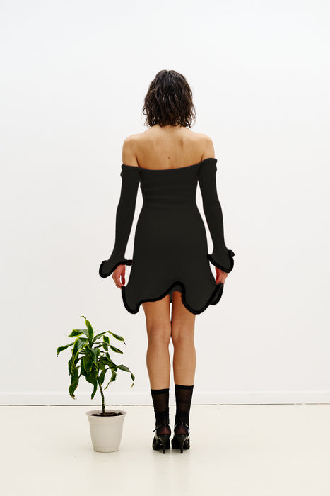 KALEI ALPACA WAVY DRESS