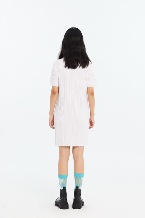 DANA ECO WAVY POLO DRESS