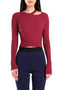 Sunday Long Sleeve Crop Top