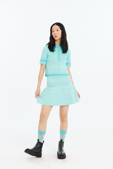 TOMMIE PLEATED ECO SKIRT