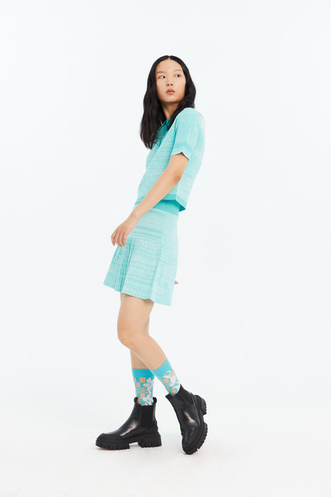 TOMMIE PLEATED ECO SKIRT