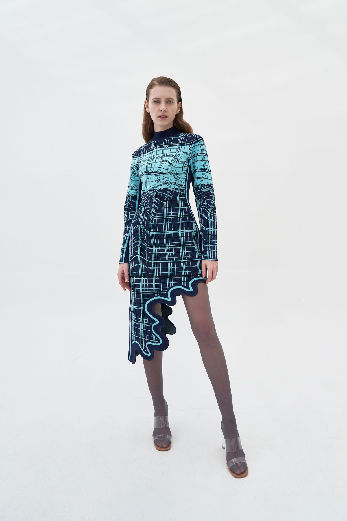 Louis Vuitton - Navy & Black Plaid Dress Sz 4