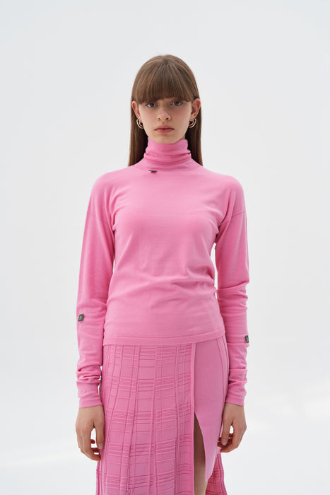 LAYLA SEEMLESS ECO TURTLENECK PULLOVER