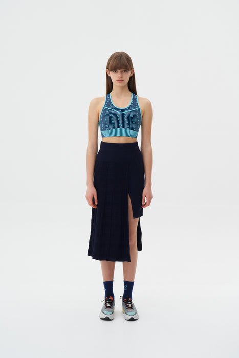 GRACE PILLOW STITCH ECO MIDI SKIRT