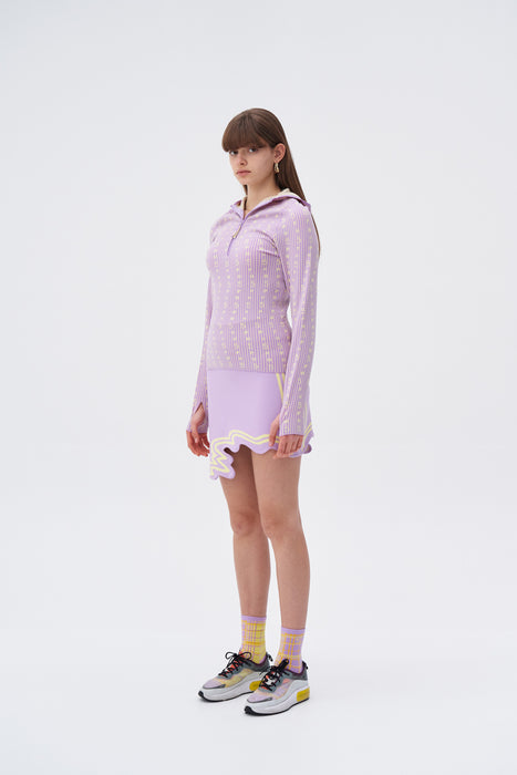 EILISH SIGNATURE WAVY MINI SKIRT IN ECO YARN
