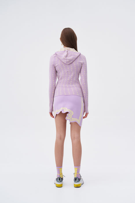 EILISH SIGNATURE WAVY MINI SKIRT IN ECO YARN