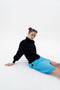 DIA MIXED CABLE KNIT WAVY MINI SKIRT