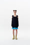 THEBE MIXED CABLE KNIT TANK DRESS