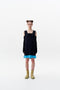 THEBE MIXED CABLE KNIT TANK DRESS