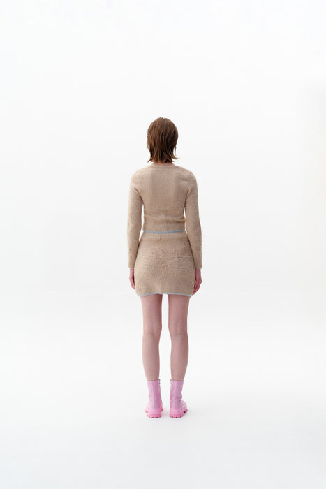 VENUS ECO FAUX FUR WAVY MINI SKIRT