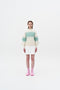 SINOPE "SPRAY PAINTED" MOCKNECK WITH WAVY SLEEVES