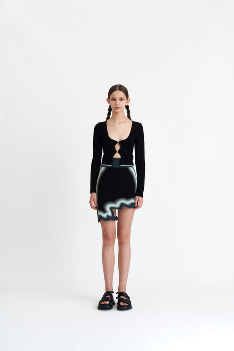 SALEM WAVY MINI SKIRT
