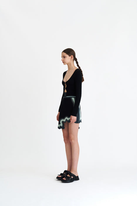 SALEM WAVY MINI SKIRT
