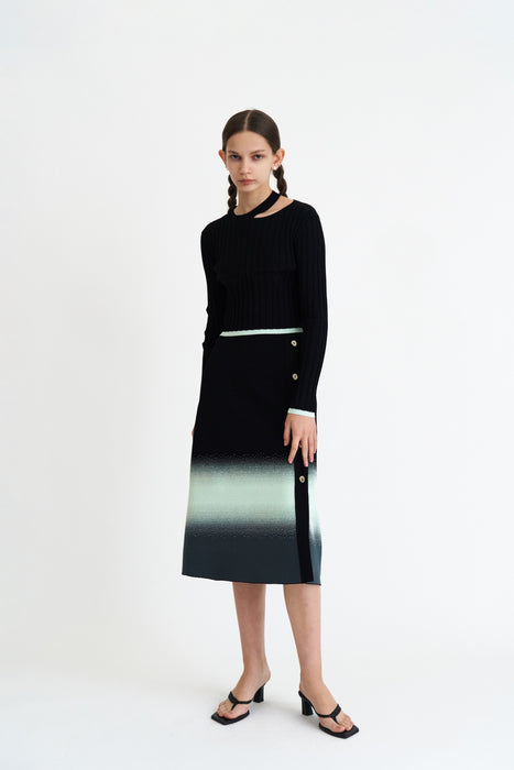KAFKA A-LINE MIDI SKIRT