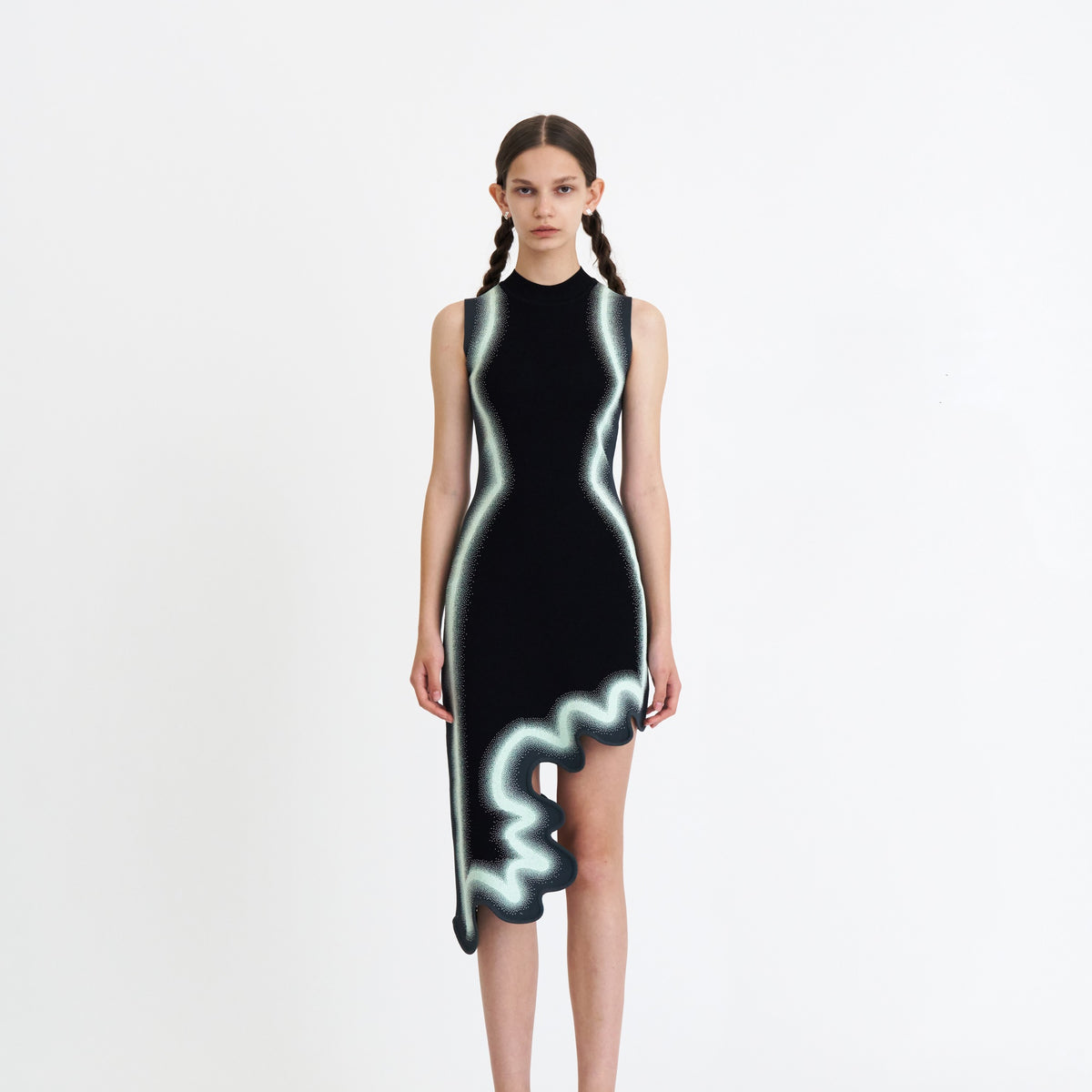 BROOKLYN WAVY ASYMMETRIC DRESS– PH5