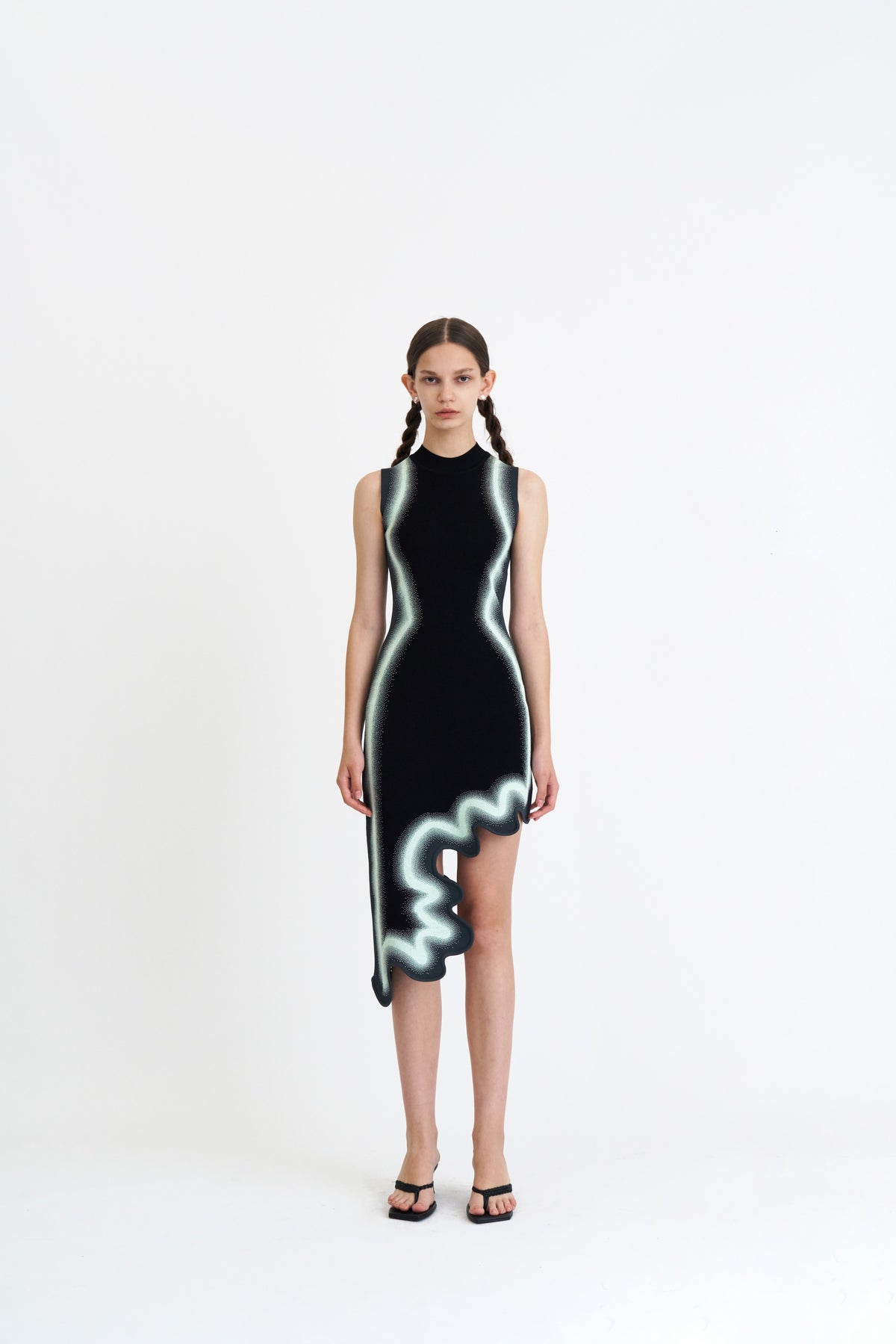 BROOKLYN WAVY ASYMMETRIC DRESS– PH5
