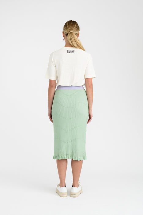 FINLEY DOUBLE LAYER MIDI SKIRT