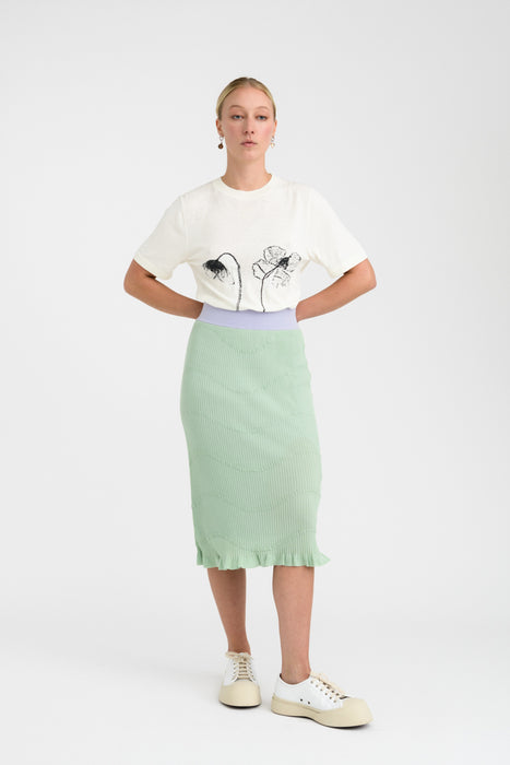 FINLEY DOUBLE LAYER MIDI SKIRT