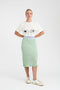 FINLEY DOUBLE LAYER MIDI SKIRT