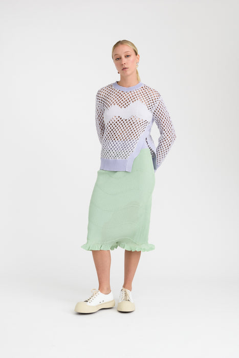 FINLEY DOUBLE LAYER MIDI SKIRT