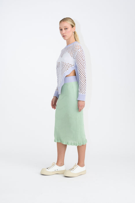 FINLEY DOUBLE LAYER MIDI SKIRT