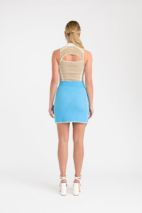 MOROSE PILLOW STITCH WAVY MINI SKIRT